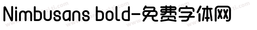 Nimbusans bold字体转换